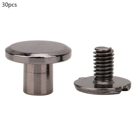 30set 5mm/6mm/8mm Mässing Läder Nitar Dubbla Nitar Rörformiga Metall Nitar Set(#11)