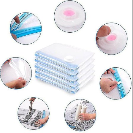 Vakuumpåse för madrasser / Täcken förvaringsväskor - Platsbesparande vakuumförvaringspåsar för extra stora latex / Svampar Madrass Tung - Tjock plast 