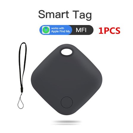 Smart Tag Bluetooth-objekt/nyckelfinnare - 1-pack - Svart anti-förlust artefakt apple