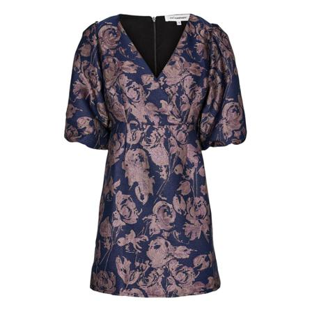 Co'Couture Stella Jacquard V-Kjole Lilla, Dame