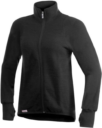 Woolpower - Full Zip Jacket 600 villafroteetakki - Unisex - Musta- Takki - Unisex