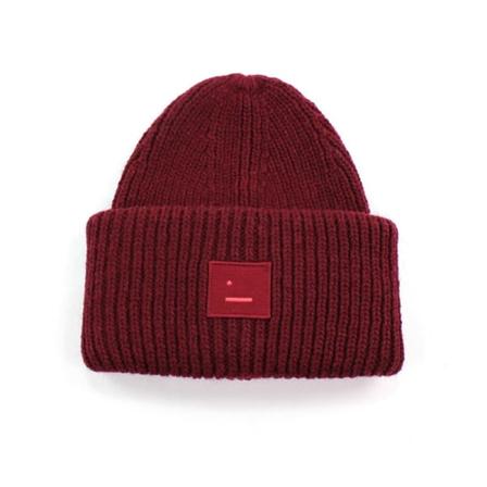 Ny enkel mössa dammössa vinter kall och varm ullmössa Goros dam AC hatt Wine red
