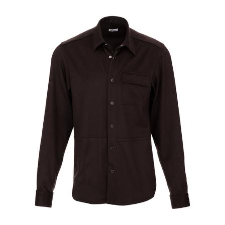 Kiton - Skjortor - Brun - Herr - Storlek: L, Herr, Storlek: L