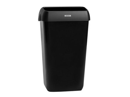 KATRIN Papperskorg, svart plast, 25 l, 550 x 330 x 230mm - Lyreco - Städ och hygien - Avfallshantering och källsortering - Papperskorgar