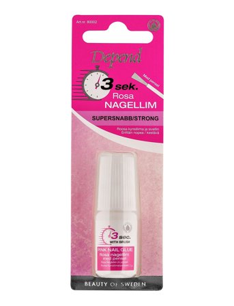 Depend Cosmetic 3 Sek. Rosa Nagellim Med Pensel - Nude - ONE SIZE