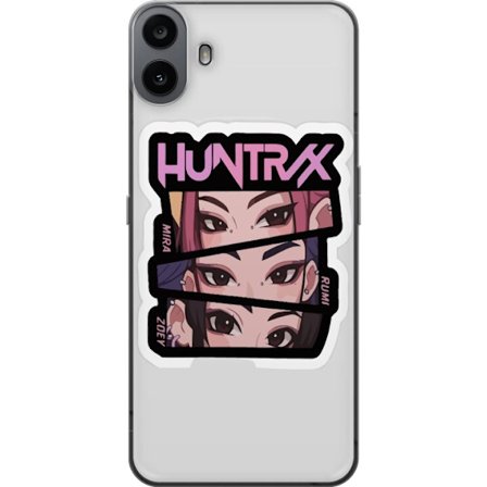 Kompatibelt Mobildeksel til Nothing CMF Phone 1 K-pop-inspirert futuristisk jentegruppe i neonlys og kosmisk sci-fi scene