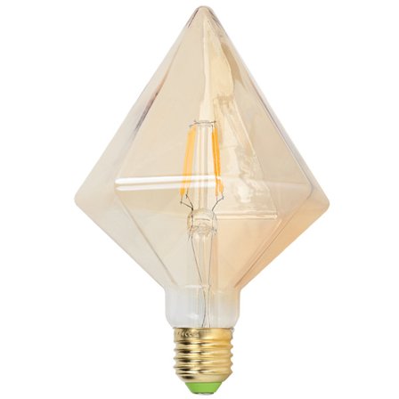 Vintage Stil LED Filament Pyramideformet 4W E27 Pære Varmhvit Hjemmebelysning