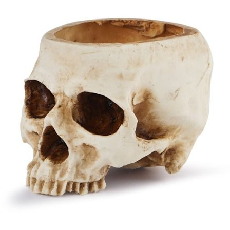 Kallo-kukkavaasi, kallovaasi, hartsi-päämalli Halloween-juhliin ja kodin sisustukseen