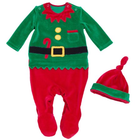 Baby Boy Girl Christmas Elf Outfit