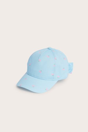 Kappahl | Caps med kirsebær og rosett Lyseblå 48/50 | Lyseblå