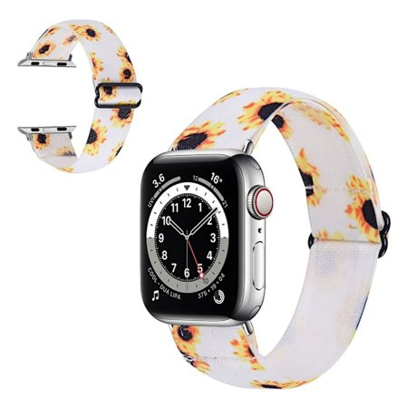 Apple Watch Series 6 / 5 40mm nylon pattern watch band - Sunflowers