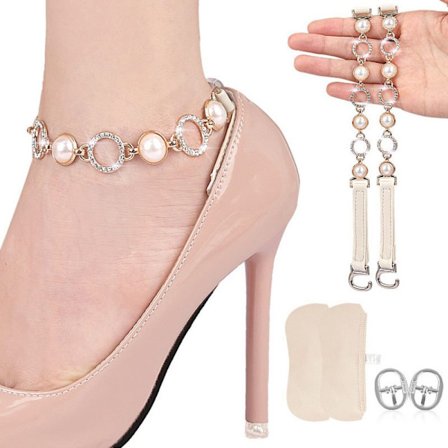 Högklackade skor Remmar Dam Skosnören 7 7 7