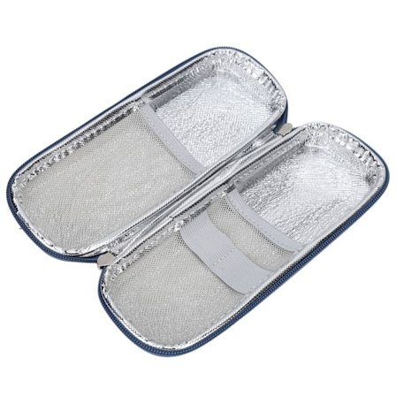 Insulin Køletaske Vandtæt Multi-lags Lynlås Lukning Medicin Diabetisk Forsyning Rejsetaske Pink