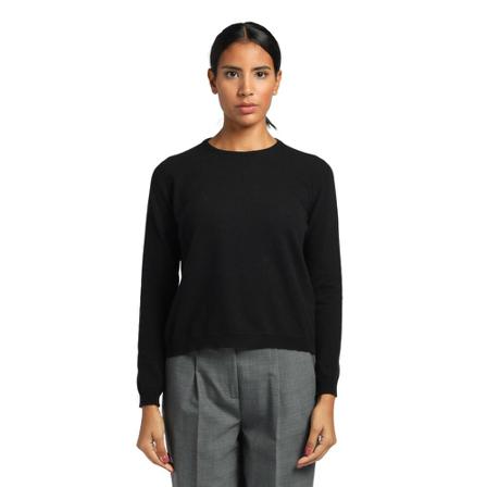 Mauro Grifoni Round-neck Strik Sort, Dame Striktrøjer