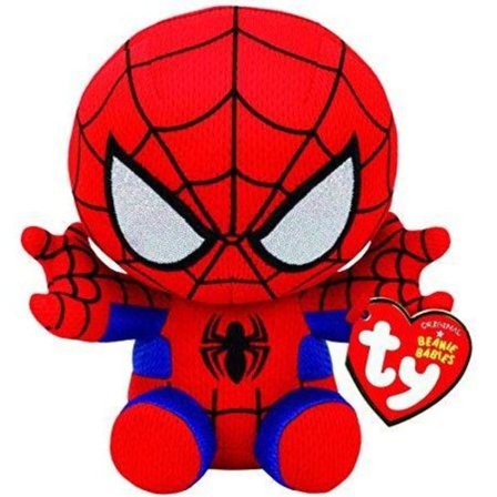 TY Marvel Beanie Baby Spiderman, 5 cm