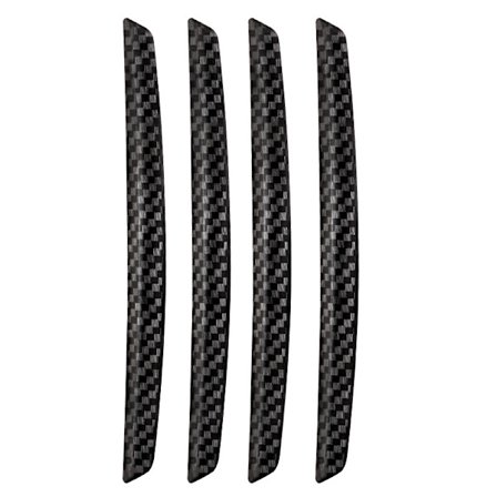 4 kpl auton ovensuojat, oven reunan suojat, naarmuuntumisenestosuoja, hiilikuituteksturoitu auton oven kulmasuojat