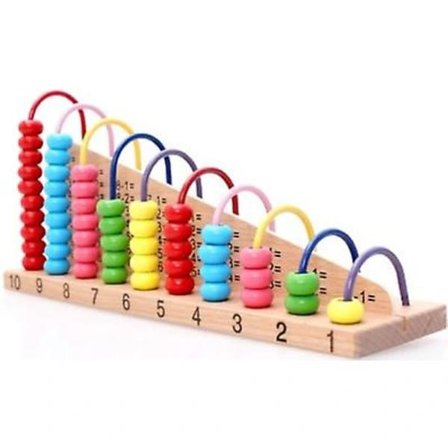 Regnestav til børn Tidlig uddannelse Grundskoleelever Børnehave Undervisningshjælpemidler Pædagogisk legetøj Træ Multifunktionel farve Abacus 