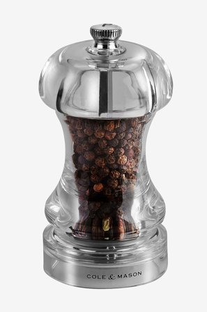 Cole & Mason - Pippurimylly Capstan 145 - Läpinäkyvä - Maustemyllyt & morttelit - - Homeroom