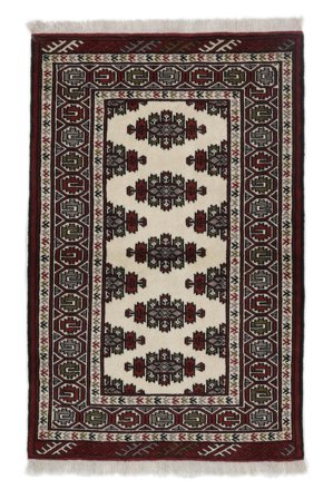 Turkaman Teppich Orientalischer Schwarz/Braun (Wolle, Persien/Iran)