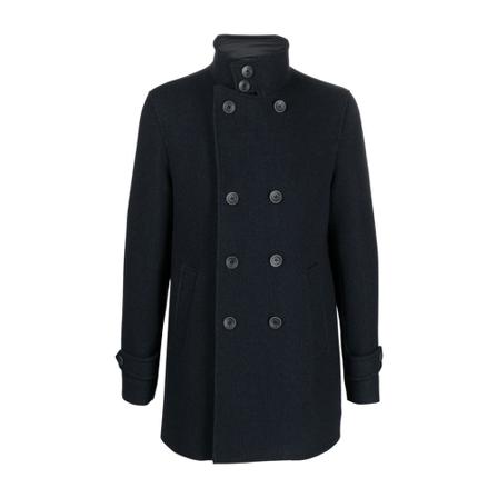 Herno, Double-Breasted Coats Blauw, Heren, Maat:M