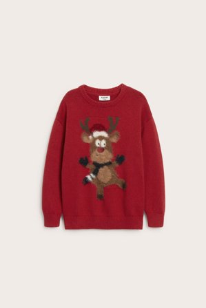 Kappahl | Jultröja med ren | Röd