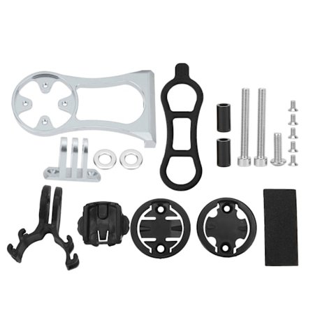 Aluminiumslegering Cykelcomputer Beslag Styrforlænger Mount Cykeltilbehør Titanium Farve