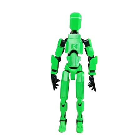 T13 Actionfigur, Titan 13 Actionfigur, Robot Actionfigur, 3D-tryckt Action Green
