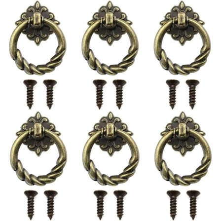 Retro Knapp for Skuff, 6-pakning