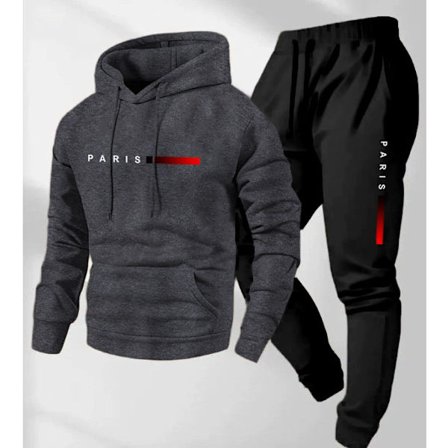 2026 Ny Herre Hættetrøje Brev Løs Hættetrøje Frakke Lange Ærmer Bukser