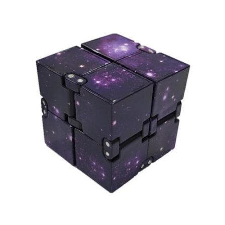 Infinity Cube - Natt - Evighetskube - Fidget Toy Lilla