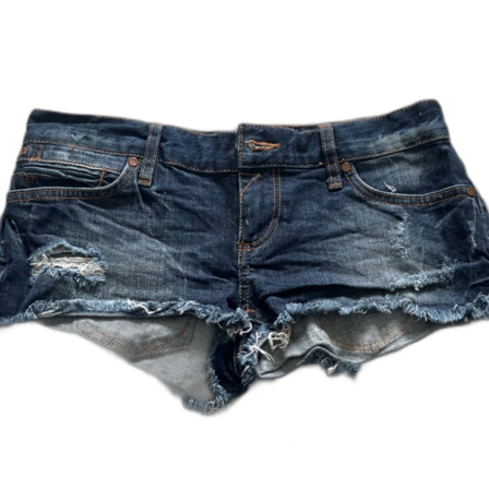 Lågmidjade jeans shorts