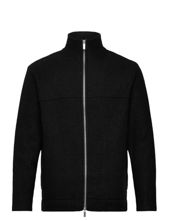 Slhnealy Ls Knit Full Zip Cardigan Black Selected