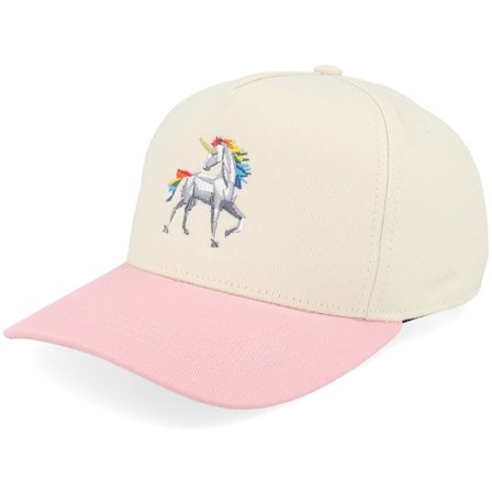 Seeberger - Beige trucker Lippis - Kids Paper Origami Unicorn Stone/Pink A-frame Adjustable @ Hatstore