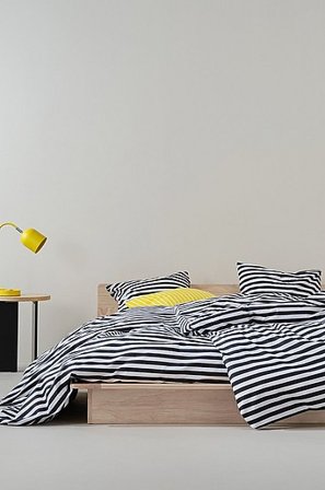 Jotex - Påslakanset Enkelsäng Svart/vit KAYO - Köp Enkelsäng hos Jotex