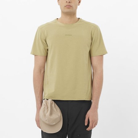 Salomon - Kurzarmshirt Herren Trackline - Gray Green