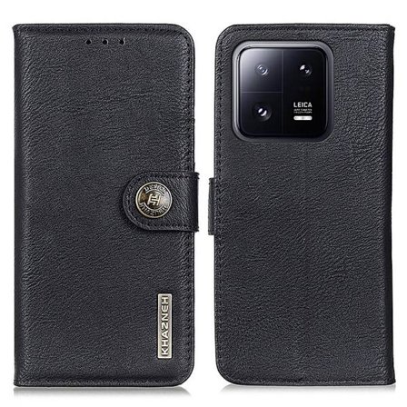 KHAZNEH Lommebok Stativveske for Xiaomi 13 Pro 5G - Svart