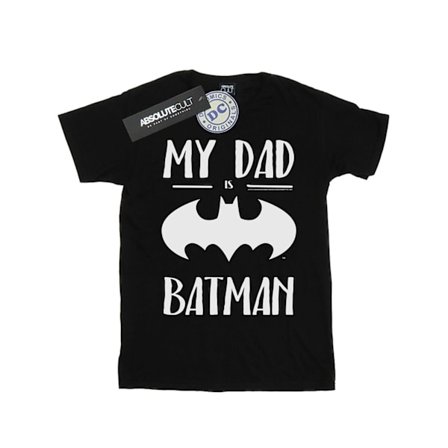 DC Comics Boys Batman Min Pappa Är Batman T-Shirt 9-11 År Svart
