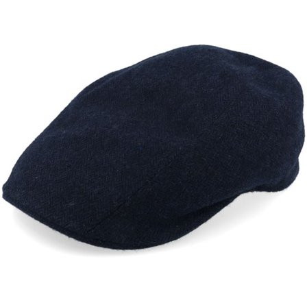 Stetson - Blå flatcap Keps - Ivy Cap Herringbone Navy Flat Cap @ Hatstore