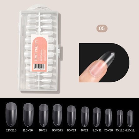 240 stk Gel X Nails Tip Press on Extension Acryl Full Cover