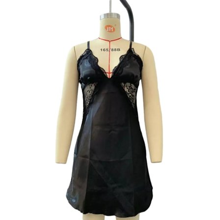 Dampyjamas Yöpaita Yöasut Seksikkäät alusvaatteet Yöpaita Sininen M Musta