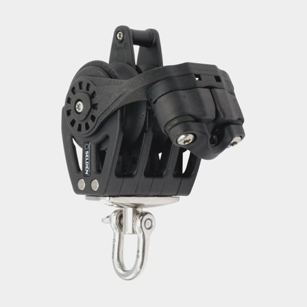 Bloco triplo com manilha Seldén BBB 40, giratório, com rolamento de esferas, com mordedor e mordente, para cabos Ø3 - 7 mm