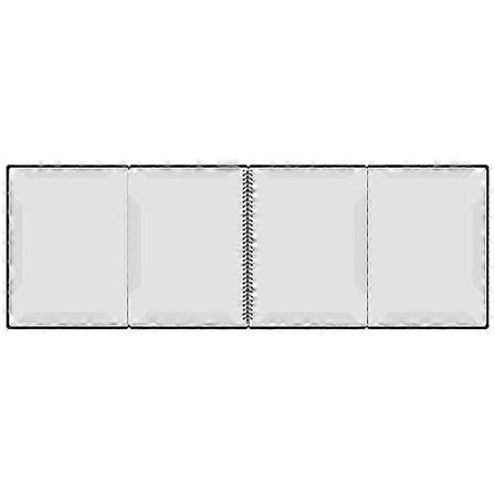 Nodepapirmapper Musikstativ Tilbehør Musikbinder 4 Sider Udvid Spiralbundet 40 Lommer