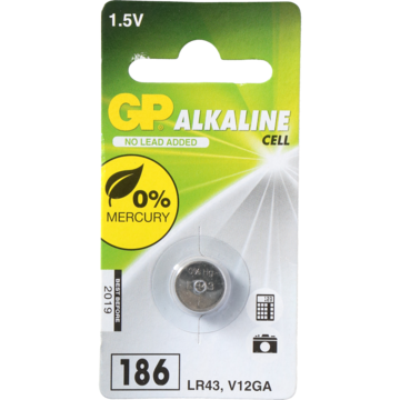 KNAPPBATTERI LR 43 KNAPP 1,5V