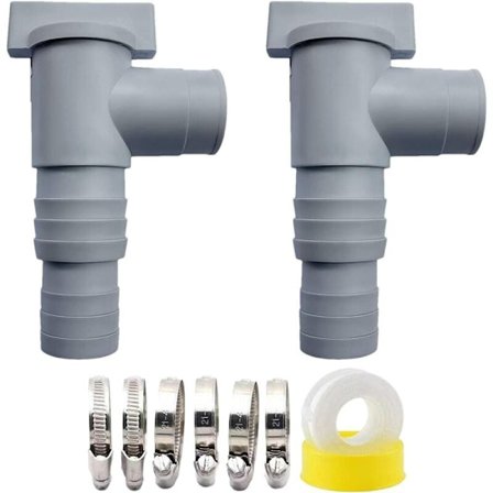 Avstängningsventil för pool med 32 mm slanganslutning, avstängningsventil för pool, kolvventil för pool