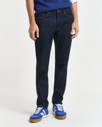 GANT Herren Slim Fit Jeans (44/32) Dunkelblau
