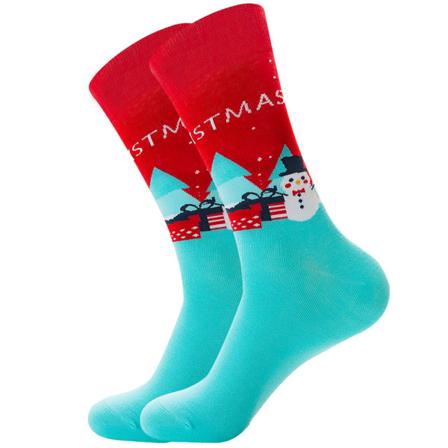 2 paria värikkäitä sukkia, juhlavilla puuvillasukilla miehille ja naisille #5