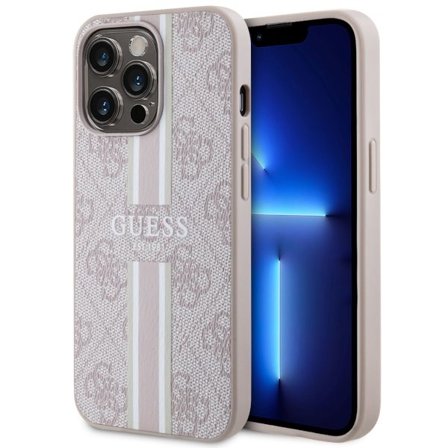 Guess GUHMP13LP4RPSP iPhone 13 Pro / 13 6,1" rosa/rosa hardcase 4G Printed Stripes MagSafe