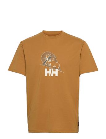 Skog Recycled Graphic T-Shirt Brown Helly Hansen