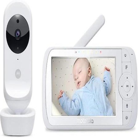 Motorola Babycall med kamera 5" fargeskjerm toveiskommunikasjon infrarød Wi-Fi 2025th