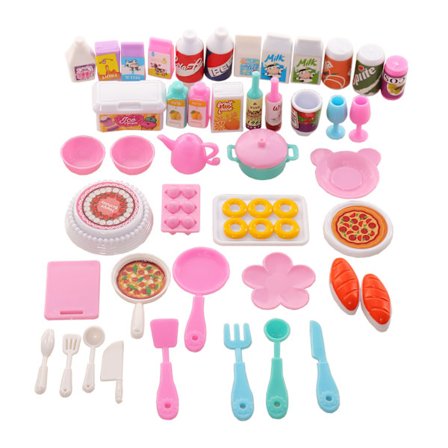 43PCS Baby House og Lele Barbie Baby Læringstilbehør Mini